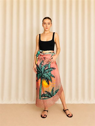 Pembe Midi Pareo