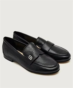 Siyah Deri Loafer