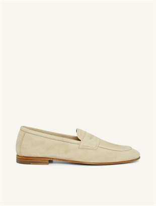 Bej Süet Loafer