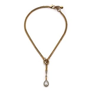 A Drop Of Chic Zirkon Damla Zincir Kolye
