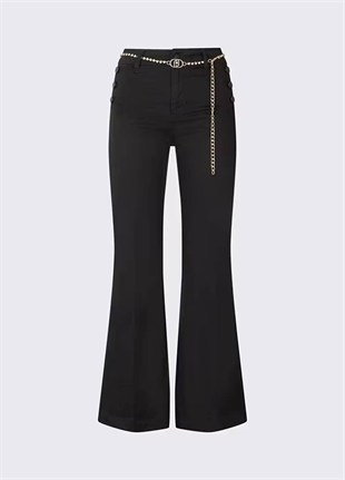 Siyah Flare Pantolon