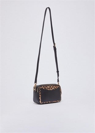 Leopar Desenli Askılı Çanta