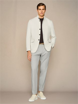 Açık Gri Blazer Ceket