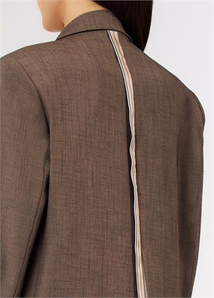 Sırt Detaylı Blazer Ceket
