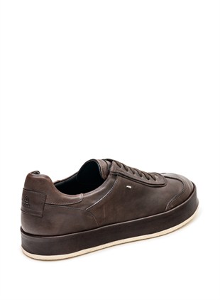 Kahverengi Deri Sneaker