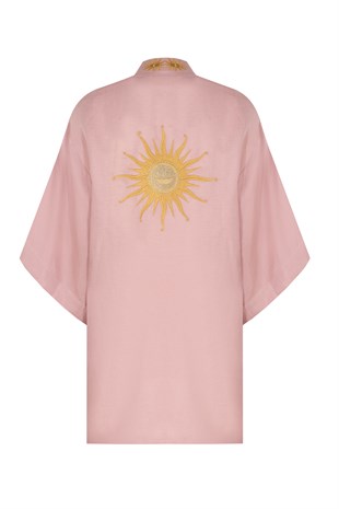 Pembe Kısa Kimono
