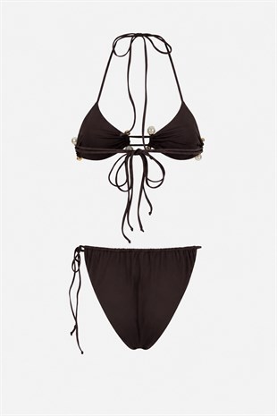 Linda Kahverengi Bikini Set