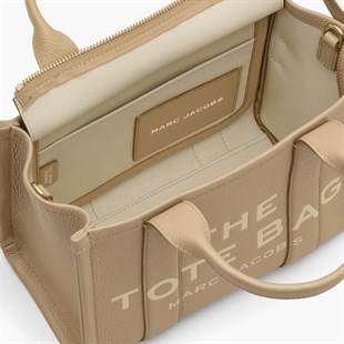 Camel Deri Tote Çanta
