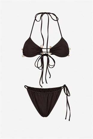 Linda Kahverengi Bikini Set
