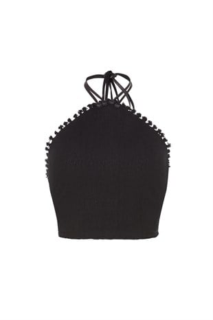 Siyah Crop Top