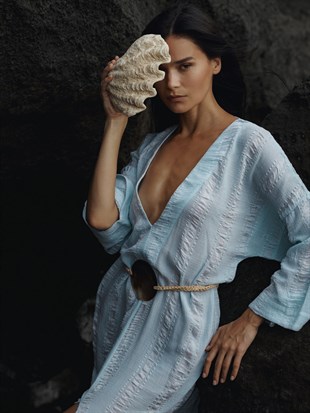 Marissa Mavi Elbise