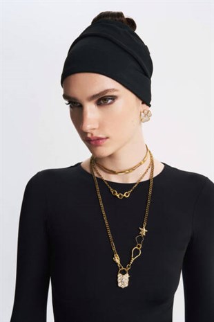 Audrey Altın Kaplama Zirkon Yonca Charm İğneli Küpe