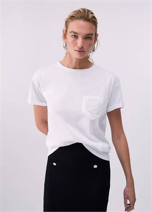 Cep Detaylı T-shirt