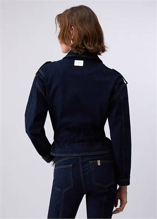 Kemerli Jean Ceket