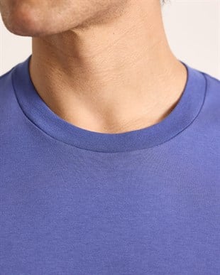 Mavi Kısa Kollu T-shirt