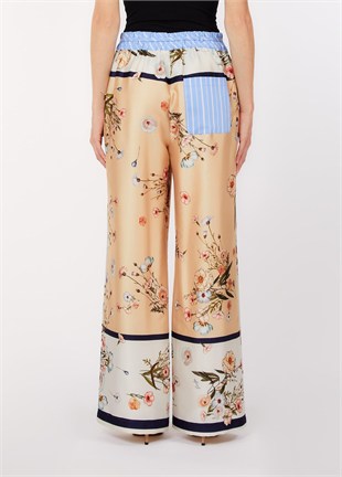 Floral Desenli Pantolon