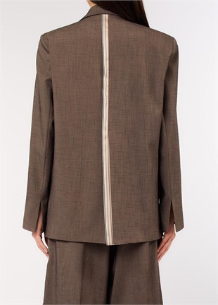 Sırt Detaylı Blazer Ceket