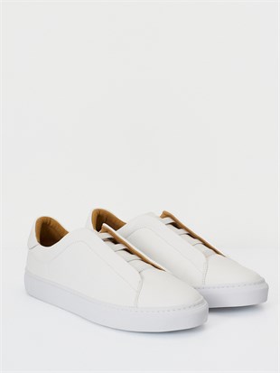 Beyaz Deri Sneaker
