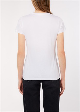 Basklılı T-shirt