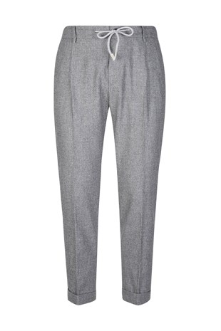 Bağcıklı Yün Karışımlı Pantolon