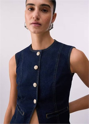 Denim Yelek