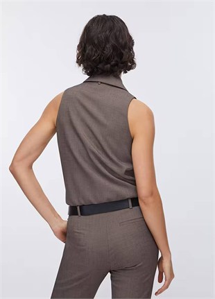 Gri Yelek Bodysuit