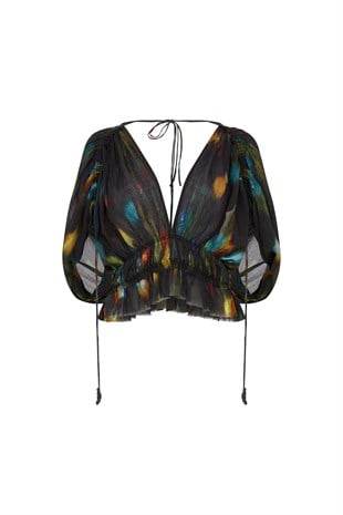 Desenli Crop Top