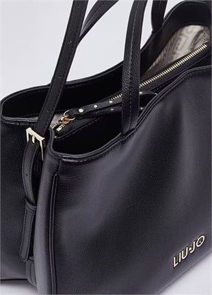 Siyah Orta Boy Satchel Çanta
