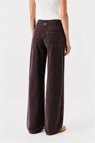 Kahverengi Denim Pantolon