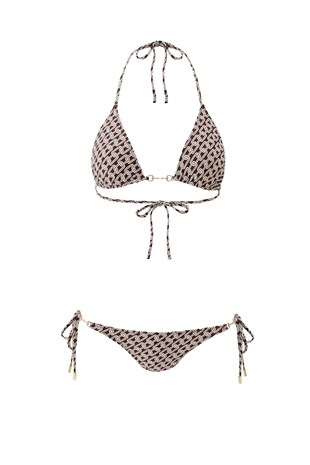Desenli Bikini Üstü