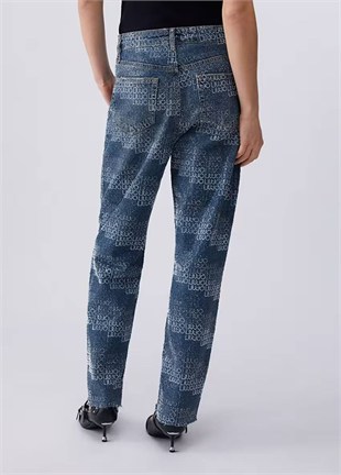 Taşlı Jean Pantolon