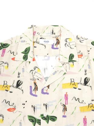 Desenli Kısa Kollu Gömlek