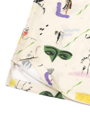 Desenli Kısa Kollu Gömlek