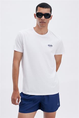 Marin Temalı Beyaz T-shirt