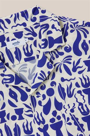 Mitolojik Desenli Kısa Kollu Gömlek