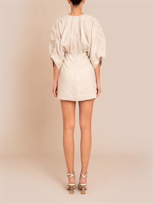 Bej Abella Mini Elbise