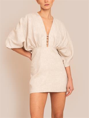 Bej Abella Mini Elbise