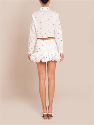 Renkli Puantiyeli Balon Mini Etek