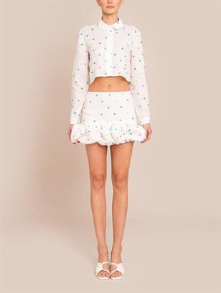 Renkli Puantiyeli Balon Mini Etek