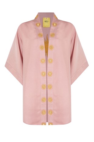 Pembe Kısa Kimono