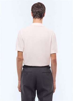 Ekru Polo Yaka Triko