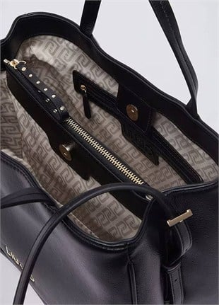 Siyah Orta Boy Satchel Çanta