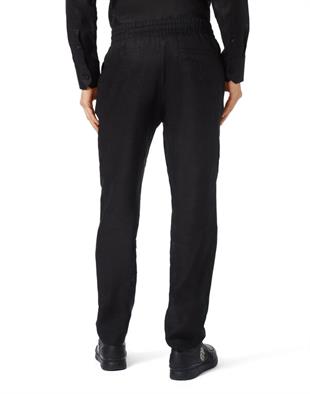 Siyah Düz Paça Pamuk Pantolon