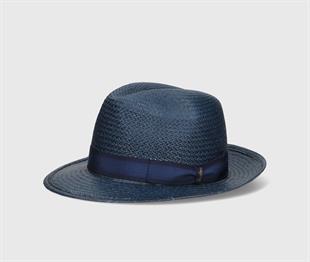 Mavi Erkek Hasır Şapka