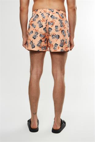 Ananas Desenli Şort Mayo