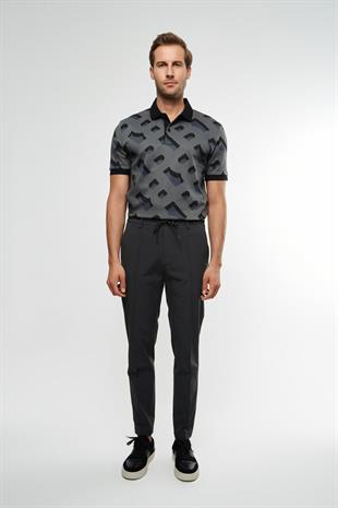 Belden Bağlamalı Antrasit Pantolon