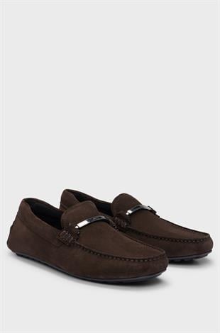 Kahverengi Süet Loafer