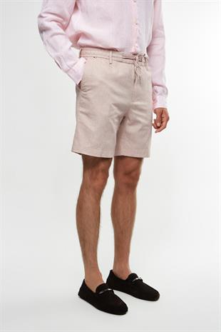 Krem Keten Şort