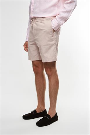 Krem Keten Şort