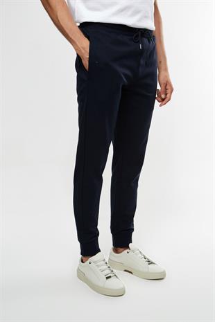 Lacivert Düz Kesim Jogger Pantolon